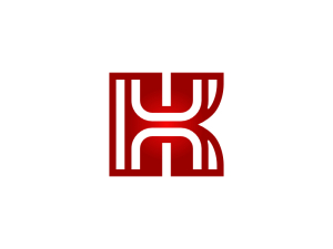 Letter Kh Hk Identity Logo