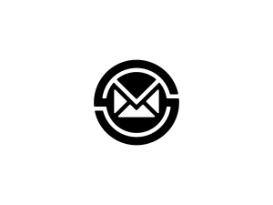 Buchstabe S Mail ikonisches Identitätslogo