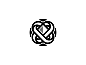 Symbole Diamant Coeur Logo