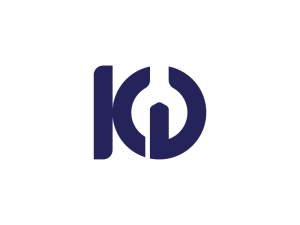 Buchstabe Kd Schraubenschlüssel-Logo