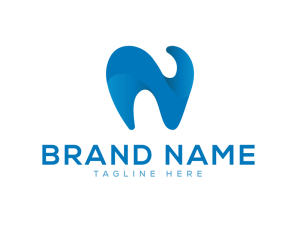 Letter N Dental Logo