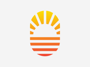 Logotipo de la onda del sol