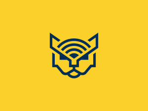 Einfaches Tigersignal-Logo