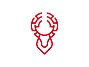 Logo de technologie de cerf
