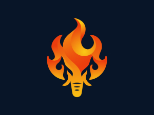 Logotipo De Fuego De Elefante