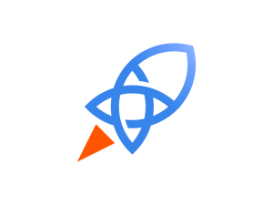 Logotipo de la estrella del cohete