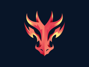 Logotipo de cabeza de dragón