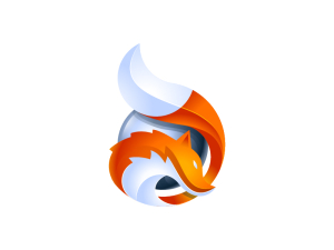 Logotipo de zorro 3d