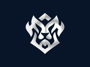 Logo Lion Argenté