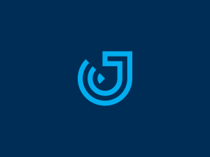Iconic Letter J Wifi Logo