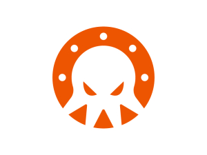 Buchstabe O Oktopus Logo
