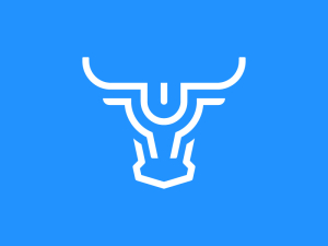 Logo de taureau de puissance