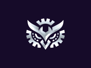 Logotipo De Mecánico De Owl Gear