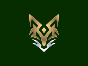 Goldenes Fuchs-Logo