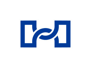 Lettre H Logo Infini