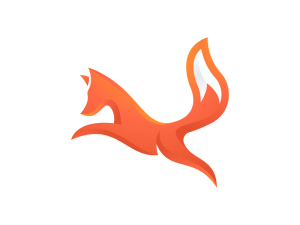 Logo de saut de renard