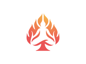 Logotipo De Yoga Ace Fuego