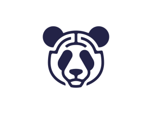 Panda Tech Head Logo