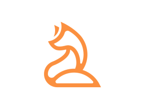 Lindo logotipo de zorro
