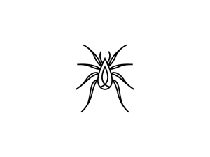 Logotipo De Araña Negra