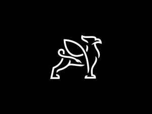 Logotipo de Griffin blanco en negrita