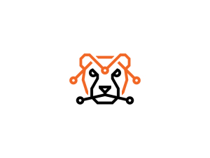 Logotipo de guepardo genial