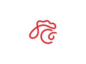 Minimalistisches Hahn-Logo