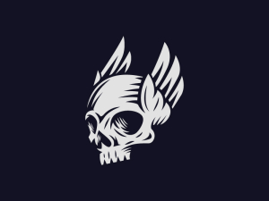 Wing Skull Logo