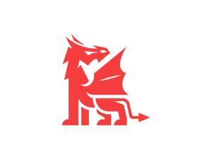 Logotipo De Lujo Del Dragón
