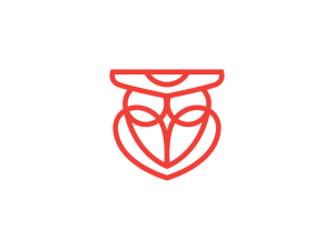 Logo de hibou d'amour