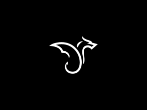 Logotipo del dragón blanco