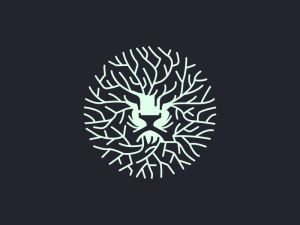 Logotipo de raíz de león
