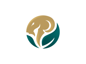 Logo de feuilles de chèvre