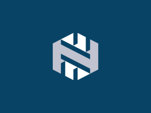 Hexagon N Building Logo