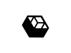 Logotipo De Cubo En Caja