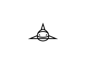 Logo du grand requin noir