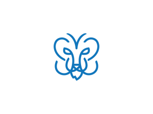 Logo Lion Papillon