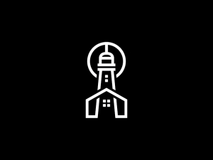 Leuchtturm-Logo für Immobilien