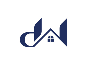 Letter Dw Home Logo