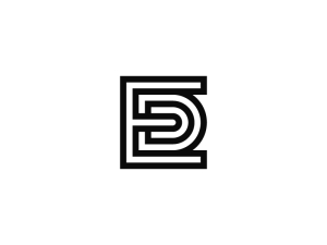 Logotipo De Letra Ed O De