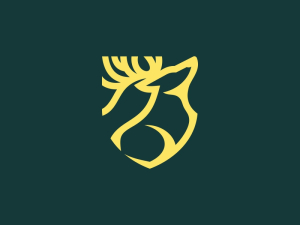 Logotipo del escudo de ciervo