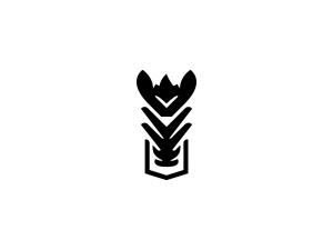 Logotipo abstracto de cebra
