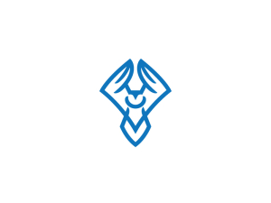 Logo de chouette effraie bleue