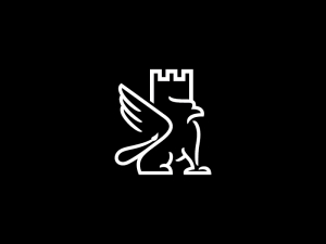 Logotipo de Griffin blanco de la torre de seguridad