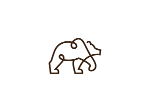 Logo du grand ours brun