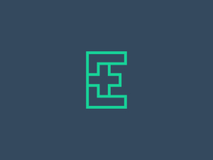 Minimalist Letter E Medical Logo