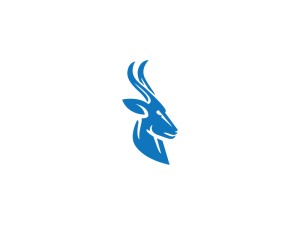 Logo d'antilope à tête bleue