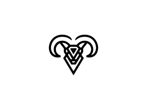 Black Ram Logo Goat Logo