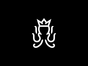 White Queen Octopus Logo
