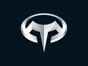 Buchstabe T Titan Logo
